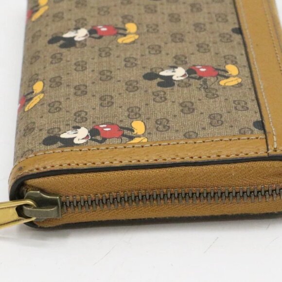 Gucci Disney GG Supreme Mickey Mouse Continental Long Wallet - Picture 10 of 15